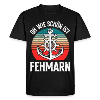 Baltic Sea holiday OH HOW BEAUTIFUL IS FEHMARN Funny - Men's Premium Organic T-Shirt - black - Front - Nico (187cm)