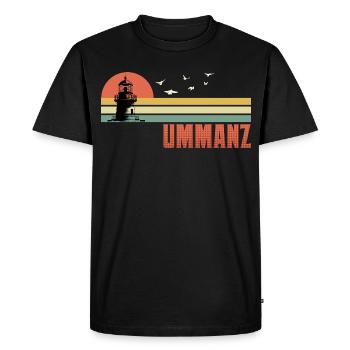 Baltic Sea Holiday ISLAND UMMANZ Souvenier Funny - Men's Premium Organic T-Shirt - black - Front - Nico (187cm)