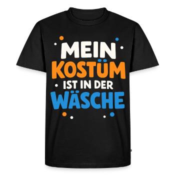 Mon costume est dans la blanchisserie Carnaval Carnaval - T-shirt Premium bio Homme - noir - Devant - Nico (187cm)