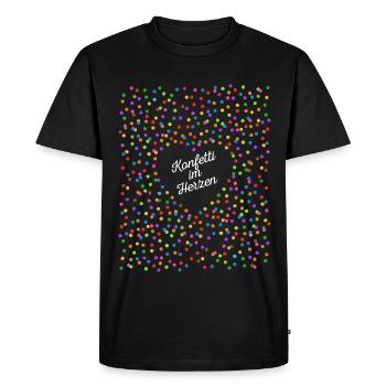 Confetti in the Heart - Carnival in the Blood Costume - Men's Premium Organic T-Shirt - black - Front - Nico (187cm)