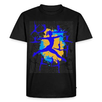 Gymnastique Gymnastique Acrobatie Gymnastique artistique - T-shirt Premium bio Homme - noir - Devant - Nico (187cm)