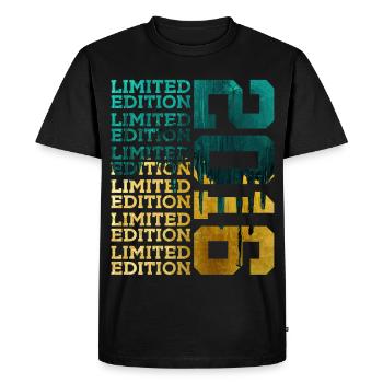 ÉDITION LIMITÉE 2016 10 ANS 10E ANNIVERSAIRE - T-shirt Premium bio Homme - noir - Devant - Nico (187cm)