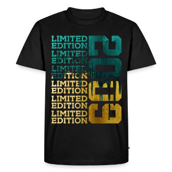 ÉDITION LIMITÉE 2009 17 ANS 17E ANNIVERSAIRE - T-shirt Premium bio Homme - noir - Devant - Nico (187cm)
