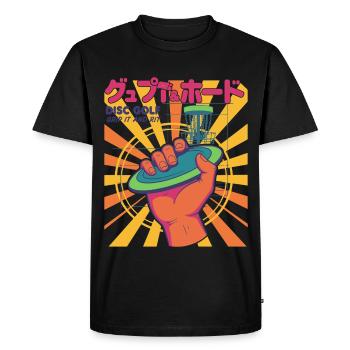 Disc Golf Grip It And Rip It Flying Disc Fun - Men's Premium Organic T-Shirt - black - Front - Nico (187cm)