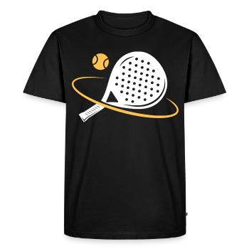 I can't I have padel - Men's Premium Organic T-Shirt - black - Front - Nico (187cm)
