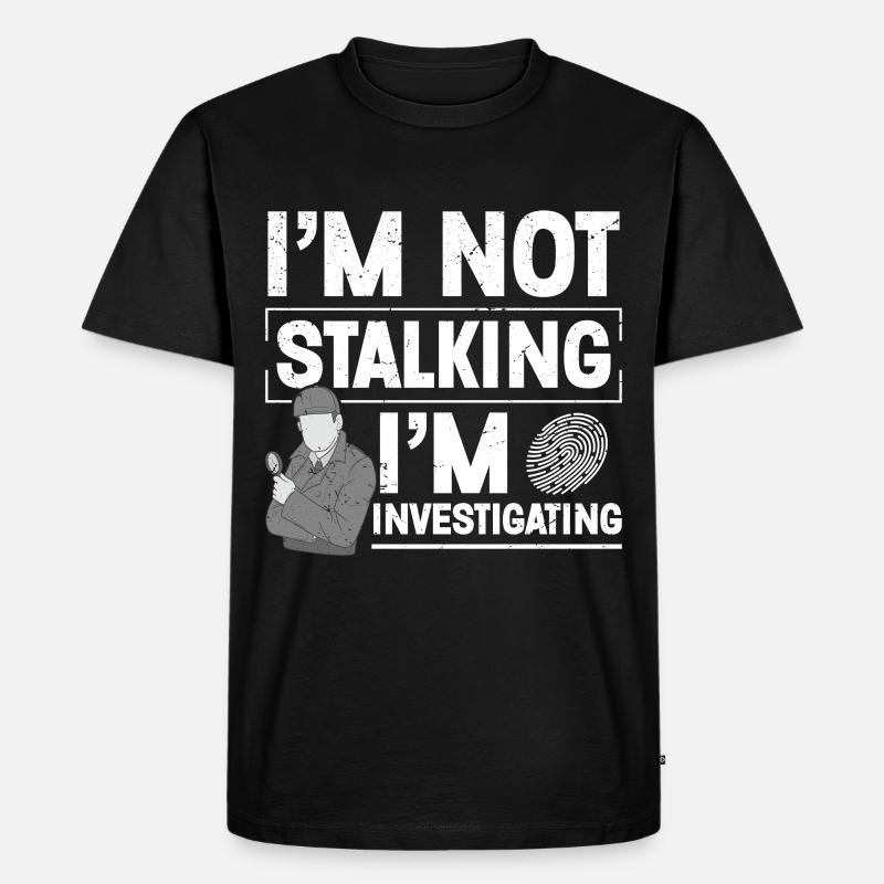Beobachtungskostüm-Abzeichen-Wachmann Private - Männer Premium Bio T-Shirt - Schwarz