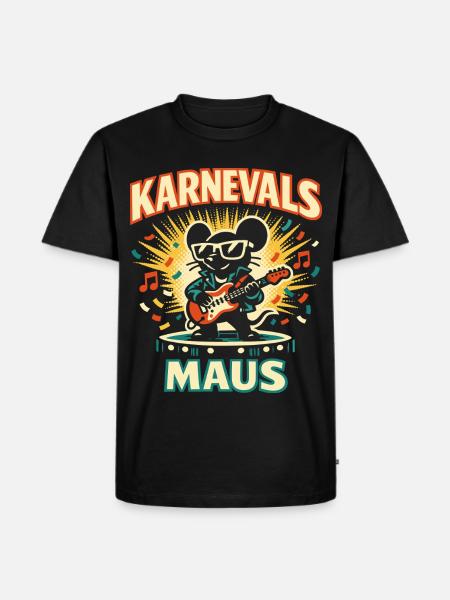 Karneval Mouse Rock Köln Geschenk Süß - Männer Premium Bio T-Shirt - Schwarz