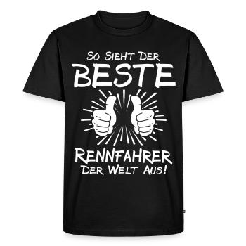 Meilleur pilote - T-shirt Premium bio Homme - noir - Devant - Nico (187cm)