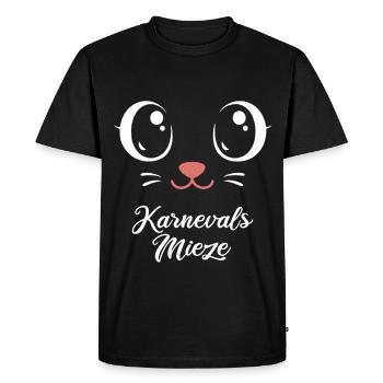 Carnival Kitty | Big Face Costume Disguise - Men's Premium Organic T-Shirt - black - Front - Nico (187cm)