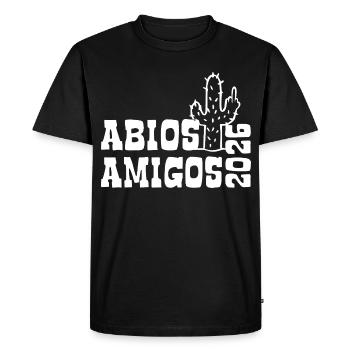 Abios Amigos 2026 - Abitur - Don du Cactus - T-shirt Premium bio Homme - noir - Devant - Nico (187cm)