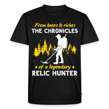 Relic Detector Metal Detector Probes - Men's Premium Organic T-Shirt - black - Front - Nico (187cm)