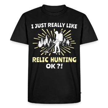 Relic Seeker Probes - Men's Premium Organic T-Shirt - black - Front - Nico (187cm)