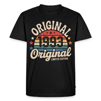 1993 Vintage Édition limitée Cadeau 1993 - T-shirt Premium bio Homme - noir - Devant - Nico (187cm)