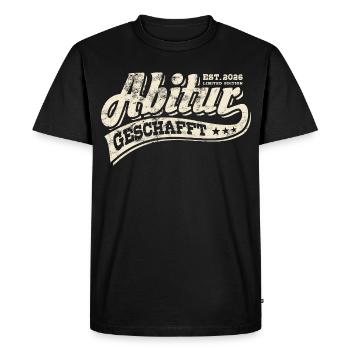 Abi Est 2026 - Abitur - Gift - Men's Premium Organic T-Shirt - black - Front - Nico (187cm)