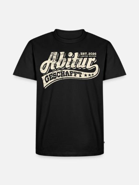 Abi Est 2026 - Abitur - Gift - Men's Premium Organic T-Shirt - black
