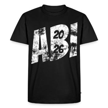 Abi 2026 - Abitur - Gift - Men's Premium Organic T-Shirt - black - Front - Nico (187cm)