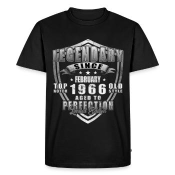 Février 1966 - Février 1966 Don - T-shirt Premium bio Homme - noir - Devant - Nico (187cm)