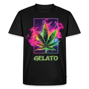 Gelato - T-shirt Premium bio Homme - noir - Devant - Nico (187cm)