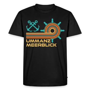 Vacances en mer Baltique : Divertissement sur la mer - T-shirt Premium bio Homme - noir - Devant - Nico (187cm)
