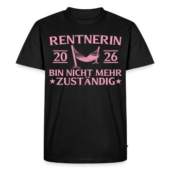 Retraité retraite 2026 Collègue d’adieu - T-shirt Premium bio Homme - noir - Devant - Nico (187cm)