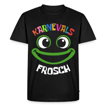 Grenouille du Carnaval | costume coloré de carnaval - T-shirt Premium bio Homme - noir - Devant - Nico (187cm)