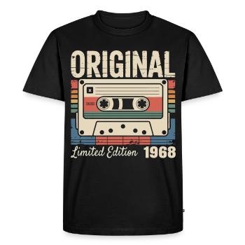 58th Anniversary - Vintage Gift 1968 - Men's Premium Organic T-Shirt - black - Front - Nico (187cm)