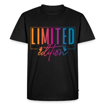 Édition limitée - T-shirt Premium bio Homme - noir - Devant - Nico (187cm)