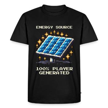 Solar Energy | Offgrid & Self-Sufficiency - Men's Premium Organic T-Shirt - black - Front - Nico (187cm)