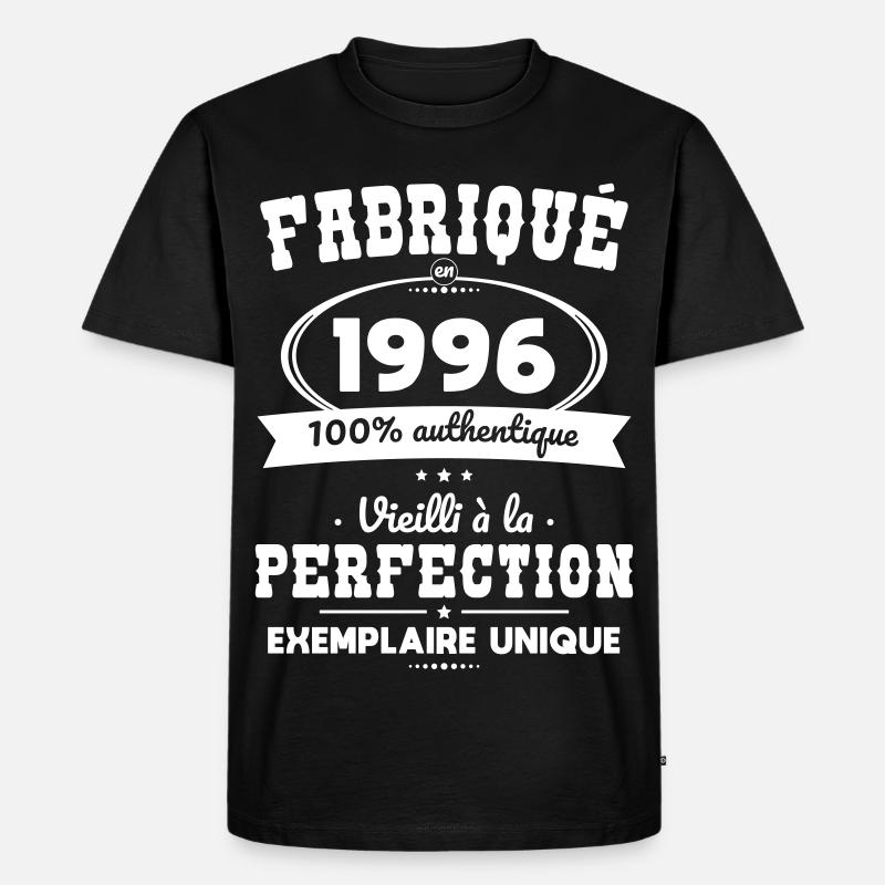 Hergestellt 1996 – Perfekt gereift - Männer Premium Bio T-Shirt - Schwarz