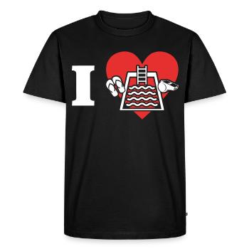 Les sauveteurs adorent les nageurs sauveteurs - T-shirt Premium bio Homme - noir - Devant - Nico (187cm)