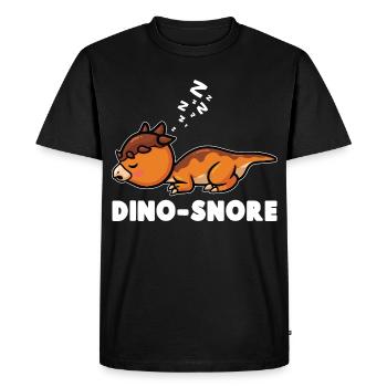 Paléontologie des dinosaures Sommeil des dinosaures - T-shirt Premium bio Homme - noir - Devant - Nico (187cm)