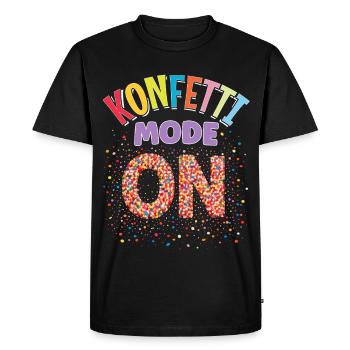 Carnival Costume Confetti Fashion On Funny Costume - Men's Premium Organic T-Shirt - black - Front - Nico (187cm)