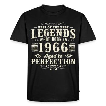 1966 Vintage Retro Birthday Gift - Men's Premium Organic T-Shirt - black - Front - Nico (187cm)