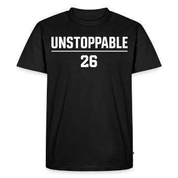 Motivation Unstoppable 26 2026 - T-shirt Premium bio Homme - noir - Devant - Nico (187cm)