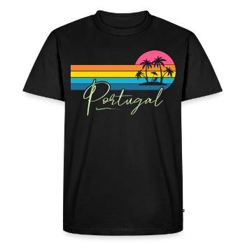 Portugal - T-shirt Premium bio Homme - noir - Devant - Nico (187cm)