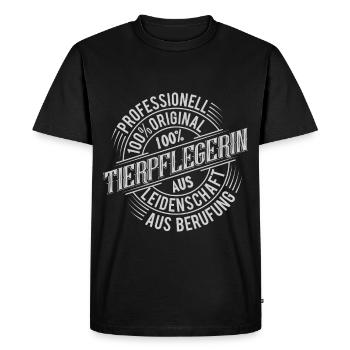 Animal keeper - Men's Premium Organic T-Shirt - black - Front - Nico (187cm)
