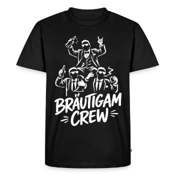 T-shirt de fête de garçon Hommes Grondement de fête de garçon - T-shirt Premium bio Homme - noir - Devant - Nico (187cm)