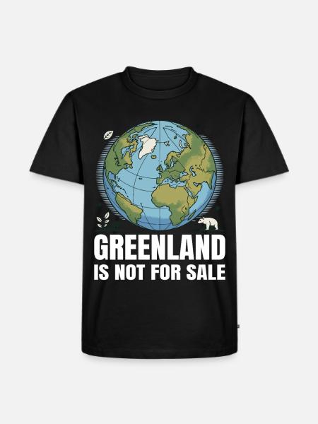 Grønland er ikke til salg - Herre Premium økologisk T-shirt - sort