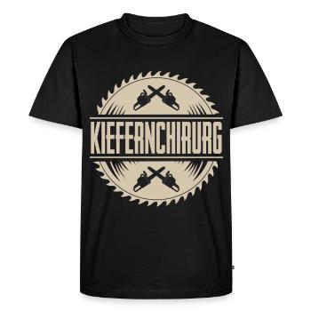 Bûcheron Chirurgien Oral - T-shirt Premium bio Homme - noir - Devant - Nico (187cm)