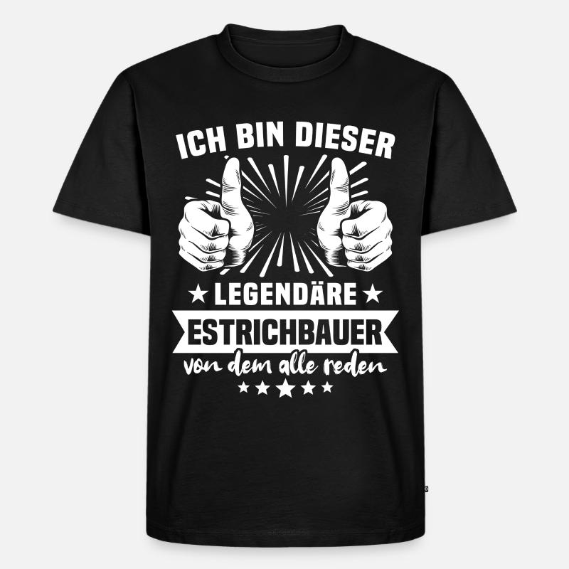 Légende du Constructeur de Tableaux - T-shirt Premium bio Homme - noir