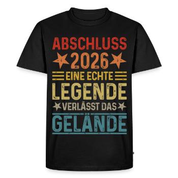 Conclusion 2026 A legend leaves the site - Men's Premium Organic T-Shirt - black - Front - Nico (187cm)