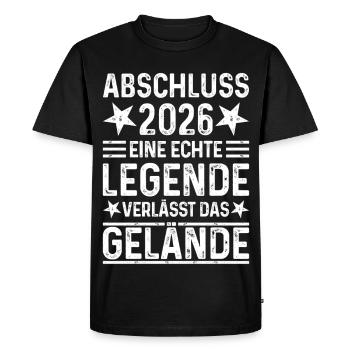 Conclusion 2026 A legend leaves the site - Men's Premium Organic T-Shirt - black - Front - Nico (187cm)
