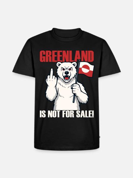 Greenland Is Not For Sale - Men's Premium Organic T-Shirt - black