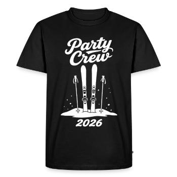 Groupe de Ski Après-Ski Party 2026 - T-shirt Premium bio Homme - noir - Devant - Nico (187cm)