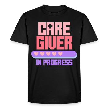 Formation en soins gériatriques infirmier(ère) infirmier(ère) - T-shirt Premium bio Homme - noir - Devant - Nico (187cm)