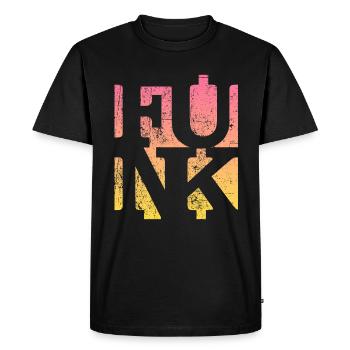 Funk Vintage - T-shirt Premium bio Homme - noir - Devant - Nico (187cm)