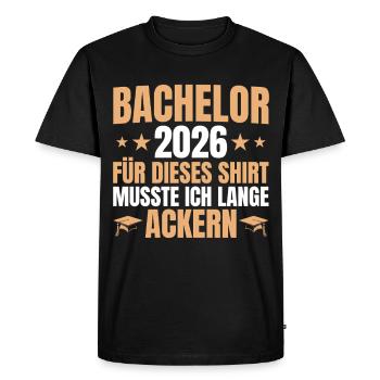 Licence 2026 Lange Ackern - Licence - T-shirt Premium bio Homme - noir - Devant - Nico (187cm)