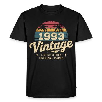 Awesome Since 1993 1993 Birthday Gift - Men's Premium Organic T-Shirt - black - Front - Nico (187cm)