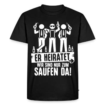 Enterrement de vie de garçon T-shirt Homme Homme Che-shirt de célibataire - T-shirt Premium bio Homme - noir - Devant - Nico (187cm)