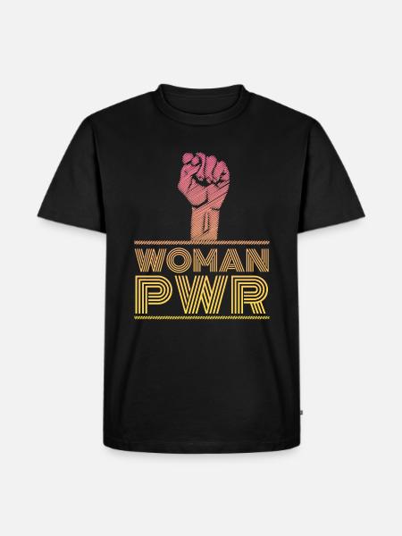 Women's Rights Woman Power - Men's Premium Organic T-Shirt - black